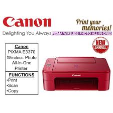 To get the mp497 driver, click the green download button above. Limited Canon Pixma E3370 Wireless All In One Inkjet Printer Red Black With Ink Shopee Malaysia
