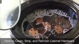 Having kitchen cabinets in your kitchen is very important and useful. How To Clean Strip And Refinish Cabinet Hardware Youtube