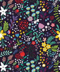 Whimsical floral pattern illustrations & vectors. Friday Floral Modern Whimsical Floral Wallpaper Milton King