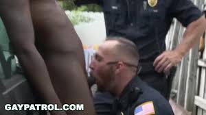 GAY PATROL - Black Guy gets Busted by the Cops while Tagging up A Fence  watch online