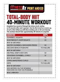Total Body Hiit Workout Fitnessrx For Men Hiit Workout Total Body Workout Total Body