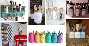 Metal soap dispenser, toothbrush holder, make up brush holder, cotton swab jar, cotton ball jar, or many other uses!do not immerse in water, clean with a damp 50 Best Mason Jar Organizer Ideas And Projects For 2021