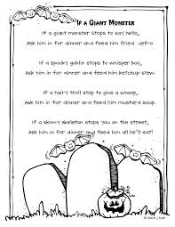 Second Grade Is Out Of This World Halloween Poems Halloween Poems For Kids Shared Reading Kindergarten