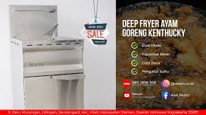 Masak 3 menit lagi dengan api kecil. Deep Fryer Gas Boyolali Untuk Usaha Ayam Fried Chicken Revon