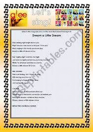 Sweet dreams bakery, sycamore ile ilgili olarak. Glee Series Songs For Class S01e19 Four Songs Fully Editable With Key Esl Worksheet By Denise Calazans