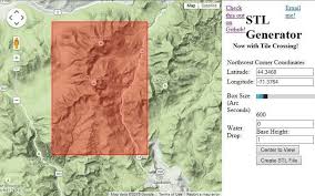 terrain2stl lets users 3d print topographic maps from google maps data 3dprint com the voice of 3d printing additive manufacturing map topographic map map print