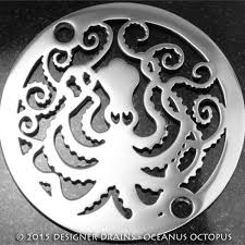 Oceanus Sea Horse Decorative Shower Drain Designer Drains Shower Drain Drains Plumbing