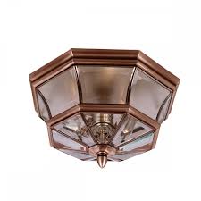 Everything you need to know about these popular types of lights. Coppper Flush Fitting Traditional Indoor Or Outdoor Porch Ceiling Light