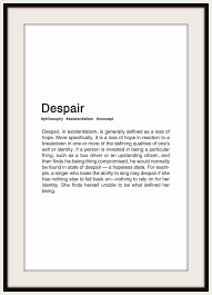 Despair Philosophy Typography Typographyposter Typographydesign Existentialism Philosophy Philosophy Books Philosophy Theories