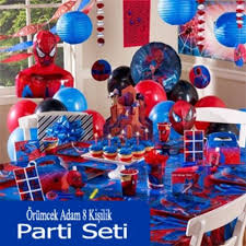 Spiderman Parti Seti 8 Kisilik Dogum Gunu Partisi Erkek Dogum Gunu Cocuklar Temali Dogumgunu Partileri