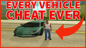 Subscribe for more gta sa videos! Gta San Andreas Cheats Every Vehicle Cheat Youtube