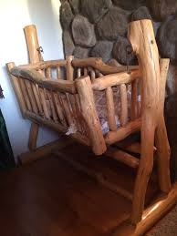 Log Cradle Cradle Log Rustic Baby Cribs Baby Furniture Diy Baby Furniture