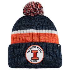 Dino's sports fan shop is a chicagoland store specializing in licensed sports apparel for nfl, nba, mlb, nhl, mls, and ncaa. Men S 47 Navy Illinois Fighting Illini Holcomb Cuffed Knit Hat With Pom