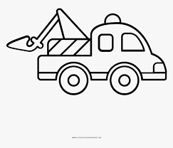 Use buttons 'download' or 'print' to get this picture.try to use different colors, make picture tow truck original! Tow Truck Coloring Page White Tow Truck Coloring Pages Hd Png Download Kindpng