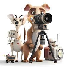 3d Rendern von ein süß Karikatur Hund mit ein Kamera und ein Kamera, ai  generativ Bild 23185158 Stock-Photo bei Vecteezy
