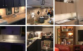 Amazon Com Szokled Wireless Under Cabinet Lighting Remote Control Rechargeable Led Closet Light Dimmable Under Counter Light Nightlight Bar With Timer For Kitchen Shelf Hallway Stairs Multiple Colors 4 Pack Home Improvement