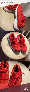 Real Red And White Nike Huaraches In 2020 White Nikes Nike Huarache Huaraches