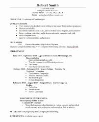 College Student Resume Format For Part Time Job