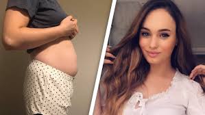 Blahbauch Durch Endometriose Abbie 24 Wird Oft Fur Schwanger Gehalten