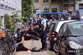 Trouble flared outside the ground as a mob of brøndby hooligans attempted to attack copenhagen fans being escorted by police. Copenhagen And Brondby Hooligans Clash Ahead Of Derby