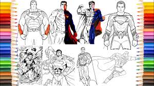 Batman and superman coloring pages are a fun way for kids of all ages to develop creativity, focus, motor skills and color recognition. Superman Collection Coloring Pages One Year Of Superman Coloring Pages Youtube