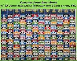 Since 2015, no other draft kit has delivered more fantasy football championships. Jumbo Fantasy Football Draft Board Bruno S