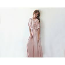 Pink Blush Dress Maxi Pink Bridesmaid Dress Bat Wing Dress Maxi Pink Sleeves Dress Simple And Sweet This Wedding Bridesmaid Blush Pink Dresses Maxi Bridesmaid Dresses Batwing Dress