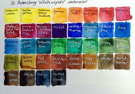 St Petersburg White Nights Watercolor Chart Watercolor Pallet Watercolor Paintings For Beginners Watercolor