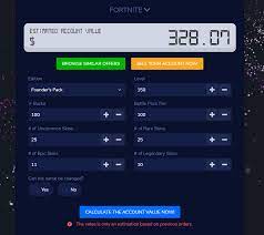 Check spelling or type a new query. How To Fairly Price Fortnite Accounts Fortnite Account Value Calculator Guide Can I Run It