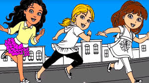 You can easily print or download them at your convenience. Dora The Explorer Dora Emma And Alana Running Dora And Friends Dora Coloring Page Youtube