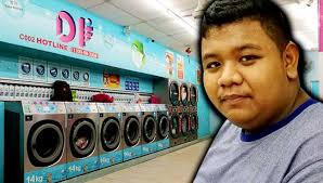 I like the shop's graphic design artwork. 24 Hour Laundromats