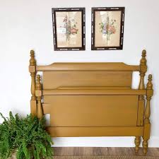Dream away with a headboard, bed frame, or daybed from urban outfitters. Antique Wooden Bed Frame Yellow Headboard And Foot Board Vintage Twin Size Bed By Vintagehipdecor From Vintage Hip Decor Of Newton Nj Attic