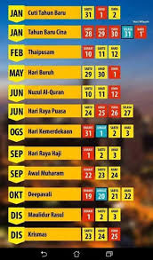 Kalender cuti 2017 jadual cuti umum di malaysia. Cuti Umum 2017