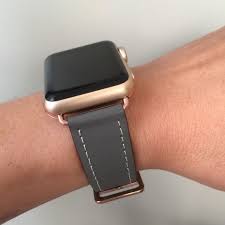 Rose Gold Light Gray Apple Watch Replacement Band Apple Watch Bands Rose Gold Apple Watch Bands Apple Watch Accessories