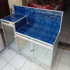 Bawa pulang rak piring aluminium dengan harga dan kualitas terbaik. Produk Terbaru Meja Kompor Dapur 3 Pintu Rak Piring Model L Keramik Aluminium Bagus Shopee Indonesia