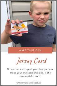 Make your own fifa card; Learn How To Make Your Own Baseball Card Or Hockey Card Football Card Whatever Sport You Play Sports Cards Personalized Jersey Cards