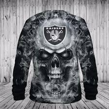 Great savings & free delivery / collection on many items. Nfl Hoodies 3d Skull Oakland Raiders Hoodie Sweatshirt Zip Up Pullover In 2020 Oakland Raiders Sweatshirt Oakland Raiders Raiders Hoodie