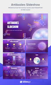 Collectively, a group of slides may be known as a slide deck. Antibodies Slideshow Google Slides Theme Ppt Template