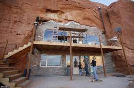One Husband Two Wives 13 Children At Home With The Mormon Families Of Rockland Ranch Whose Houses Are Blasted From A Cliff Tiny Houser Unusual Homes Tiny Houses For Sale