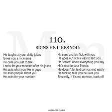 Pin By Emmascott On Love Like You Quotes He Likes Me Signs Crush Facts