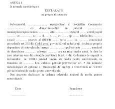 Candidínd pentru funcția publică vacantă de. DeclaraÅ£ia Pe Propria RÄspundere Pentru Timbrul De Mediu Nasul Tv