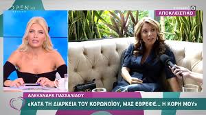 Βαρύ πένθος για την αλεξάνδρα πασχαλίδου: Ale3andra Pasxalidoy Kata Th Diarkeia Toy Korwnoioy Mas E8refe H Korh Moy Eytyxeite Open Tv Youtube