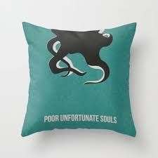 Disney Villains Ursula Throw Pillow By Tessa Simpson 20 00 Disney Pillows Disney Home Decor Throw Pillows