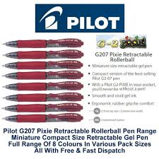 Pilot G2 Pixie Xs Retractable Mini Pocket Size Dark Red Gel Ink Rollerball Pen