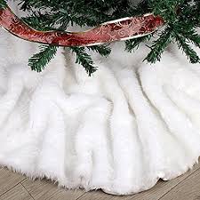 Our mix of classic and contemporary styles blends effortlessly with your vision. Faux Fur Christmas Tree Skirt 30 7 Elegant Pure White Xmas Holiday Tree Skirts For Christmas Tree Decorations Buy Online In Maldives At Maldives Desertcart Com Productid 51917583