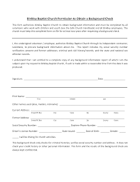 Chruch Background Check Authorization Form Templates At Allbusinesstemplates Com