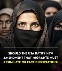 Many women have chosen to come to the United States, yet critics argue that  some refuse to embrace the values, language, and customs that have long  defined the nation. This refusal, they