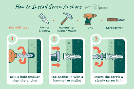 Toggle bots are the best solution for either large holes, or for hanging heavy objects on drywall (please use a stud if you can). How To Use And Remove Wall Anchor Screws