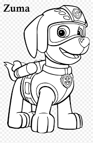 23 paw patrol pictures to print. Zuma Paw Patrol Colouring Page Hd Png Download Vhv