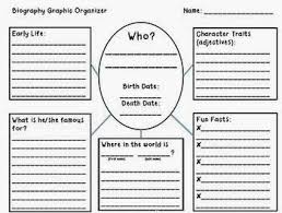 Biographies For 2nd Graders How To Write A Biography For Kids Template Google Search Biography Graphic Organizer Graphic Organizers Writing A Biography